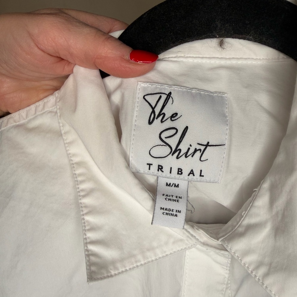 Women's White Button Down Shirt